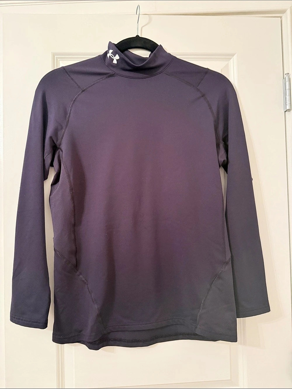 Under Armour Men's ColdGear Black Long Sleeve Mock Neck Size Large Like New